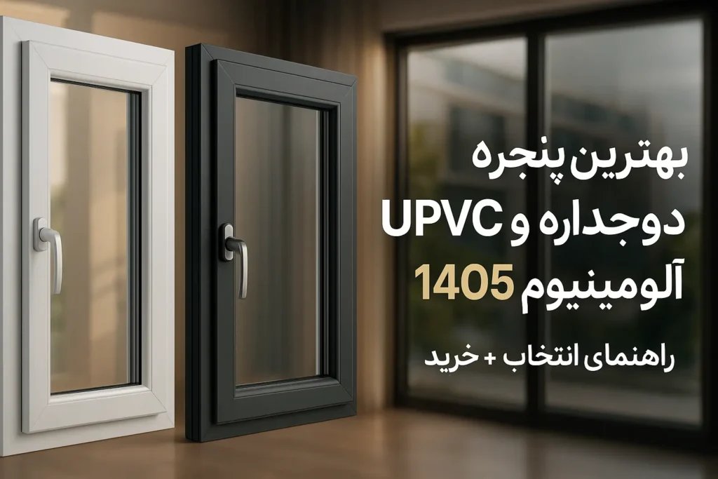 بهترین پنجره دوجداره UPVC و آلومینیوم ۱۴۰۵ راهنمای جامع انتخاب، مزایا و ترندهای روز